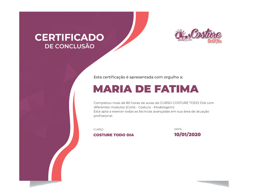 Curso de  Costura e Modelagem